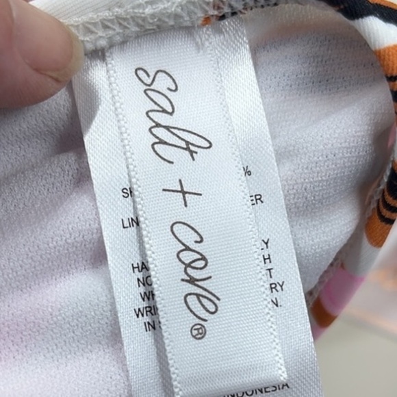 Salt & Cove Tropic Time Printed Cinch-Back Bikini Bottom  NWT - Picture 6 of 7